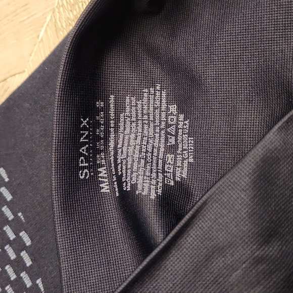 SPANX NWT LOOK AT ME NOW MOTO LEGGINGS- Navy Blue - Picture 6 of 6